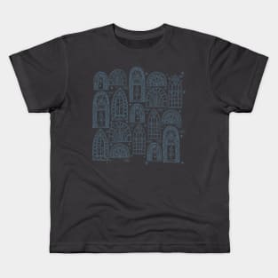 Spooky Architectural Windows Kids T-Shirt